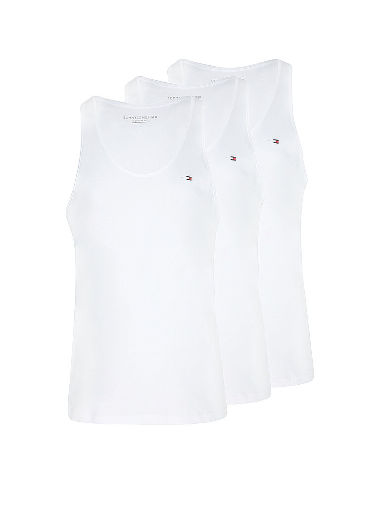 Tommy Hilfiger T-shirt Sans Manches Um0um03387 3 Unités White XL Homme